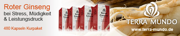 Roter Ginseng Kurpaket von Terra Mundo