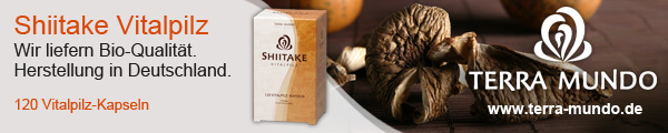 Shiitake BIO Vitalpilz Kapseln von Terra Mundo